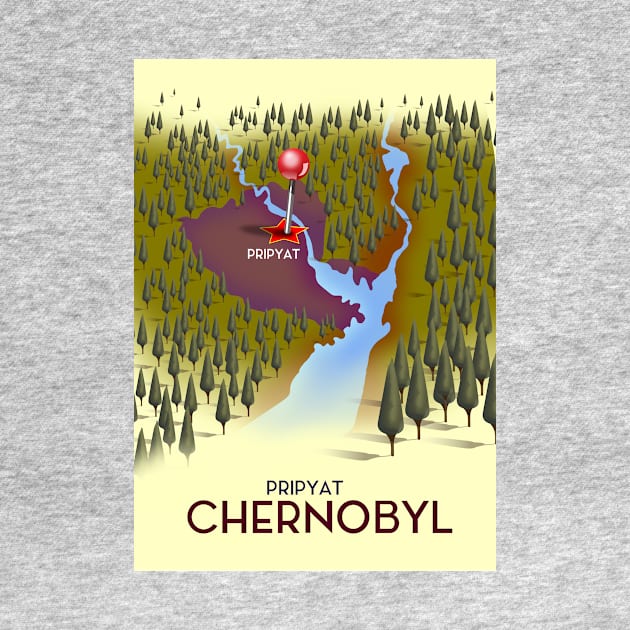 Chernobyl Travel Map by nickemporium1